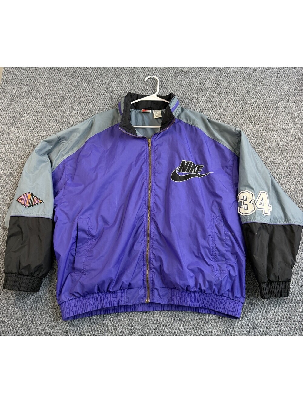 Vintage Nike Phoenix Force Charles Barkley 34 Windbreaker Jacket Mens L NBA